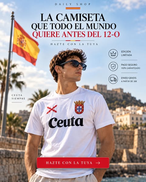 Ya disponible: Camiseta Ceuta