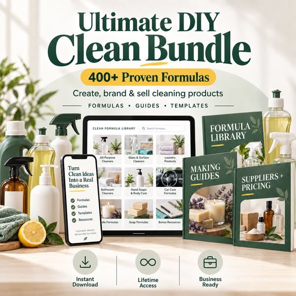 +400 Secret Cleaning Formulas Bundle!