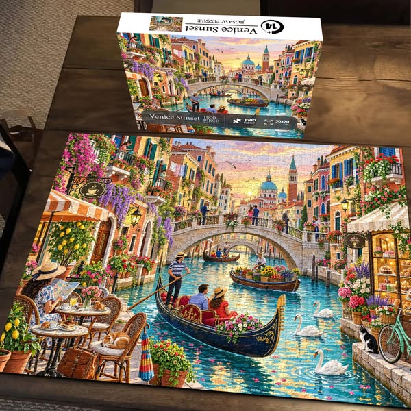 Venice Sunset Jigsaw Puzzle 1000 Pieces