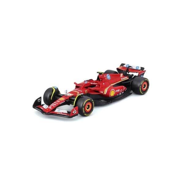 Bburago Scuderia Ferrari SF24 Carlos Sainz 55 Model Car Unisex - Red - 1:43 Scale