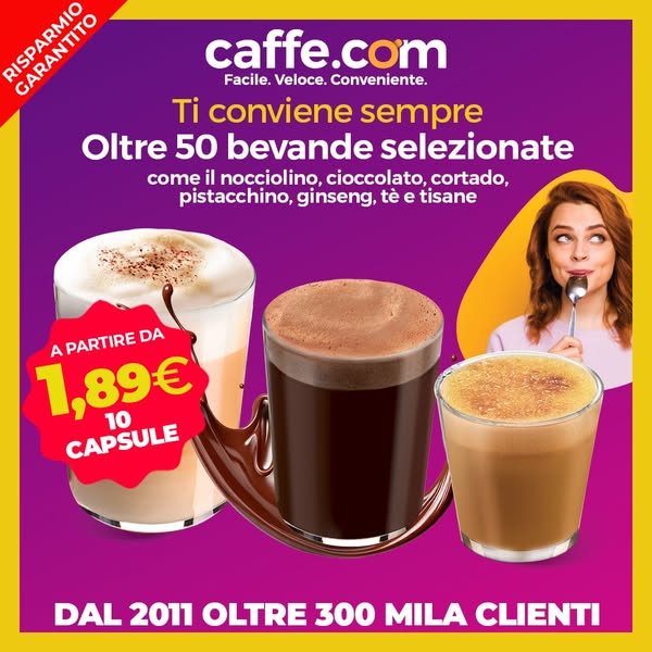 Comprare i tuoi caffè ora è Facile, Veloce e Conveniente