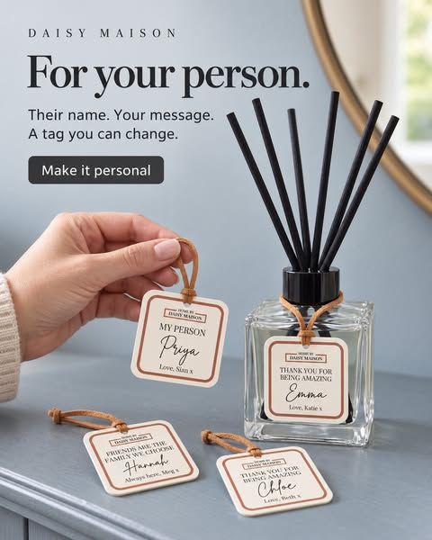 Personalised Friendship Reed Diffuser