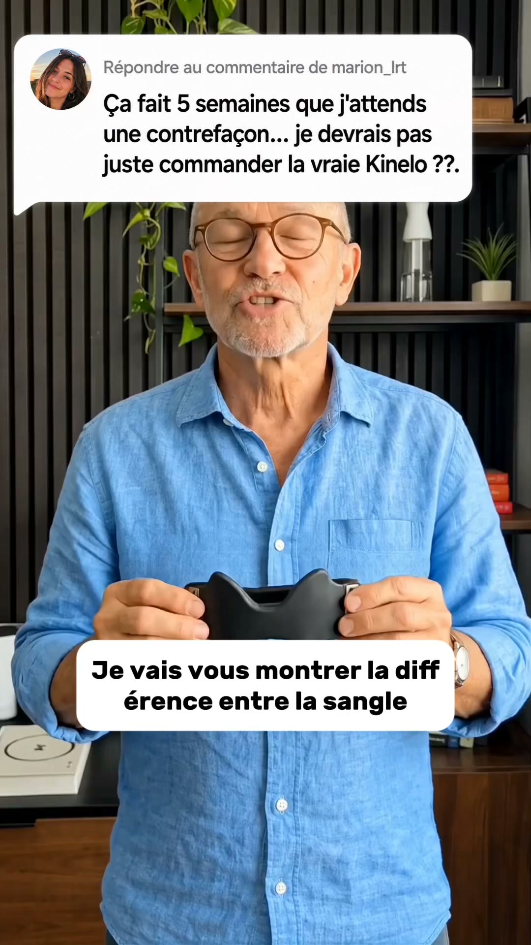 Une sangle qui glisse ne soulage rien