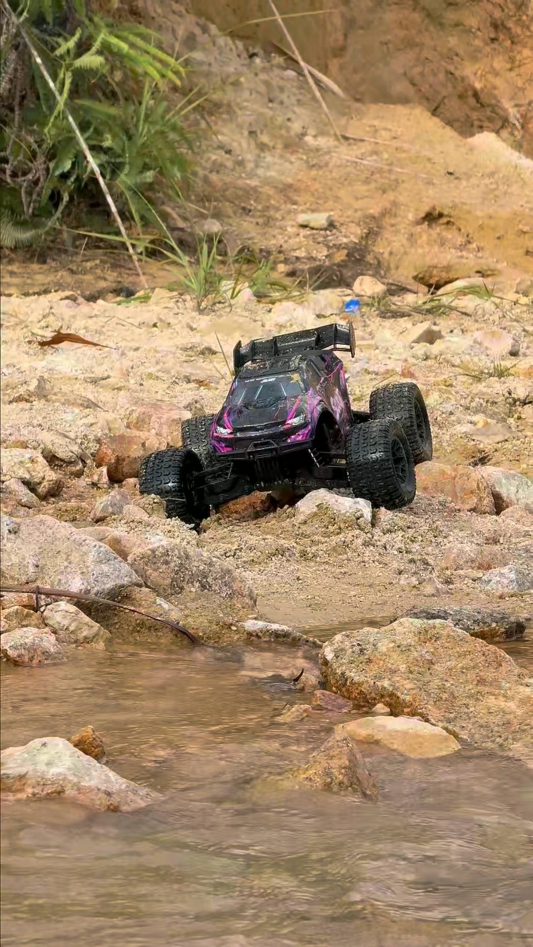 Could Your RC Car Survive This Cliff Jump & River Splash?