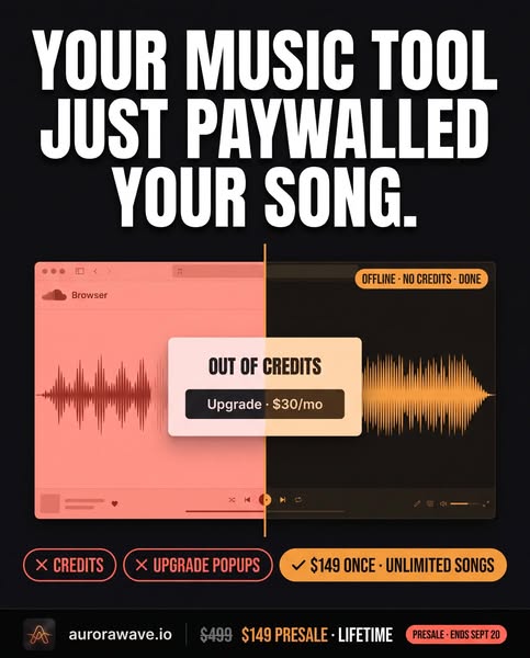 Your Next 100 Songs. $149 Once. No Monthly Fees.