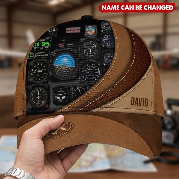 Personalized Pilot Classic Cap, Personalized Gift for Pilot