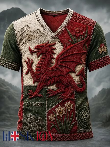 󠁧󠁢󠁷󠁬󠁳󠁿 Celebrate Welsh heritage in our classic Red Dragon apparel.