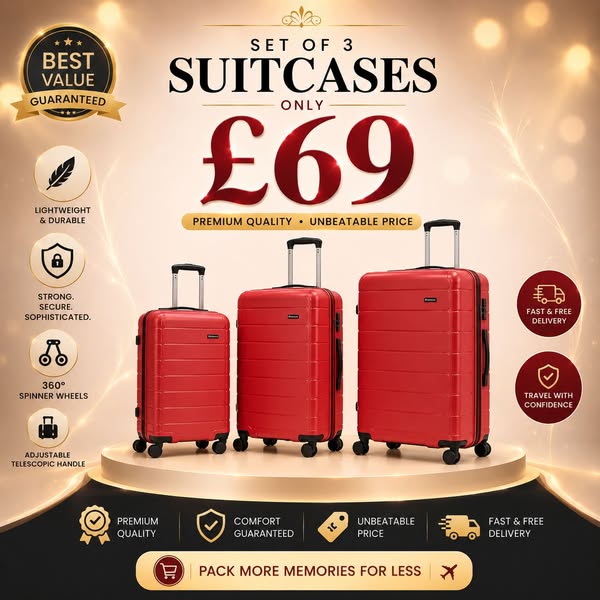 Luggage Set £69 + Free Delivery
