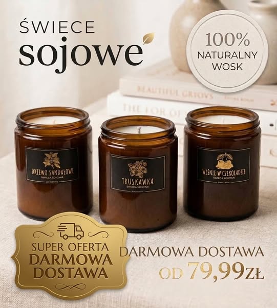 Ręcznie Robione Świece Sojowe