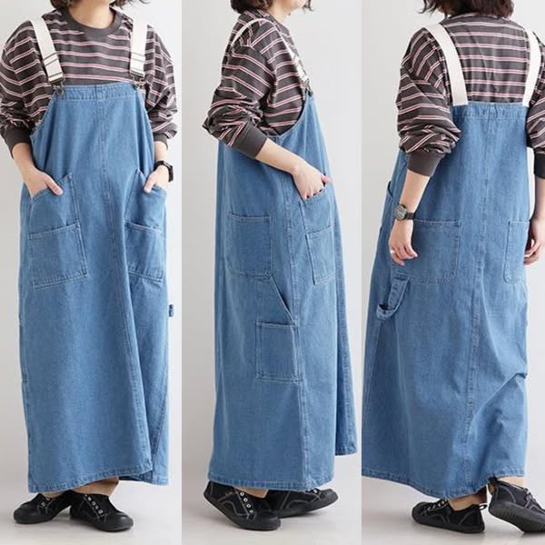 Women’s Utility Denim Overall Dress