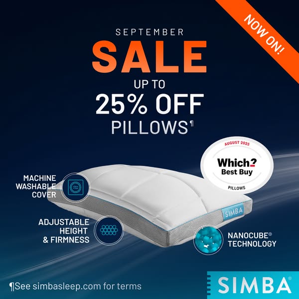 Shop NOW for up to 25% off pillows¶