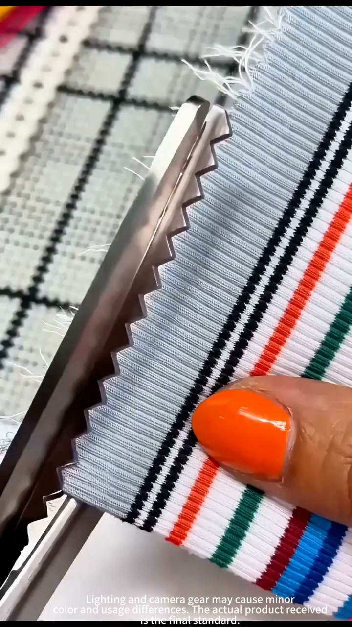Stainless Steel Zigzag Pinking Shears for Fabric Crafts