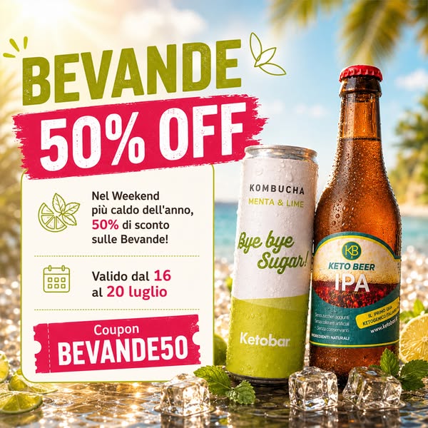 Promo BEVANDE 50% di sconto