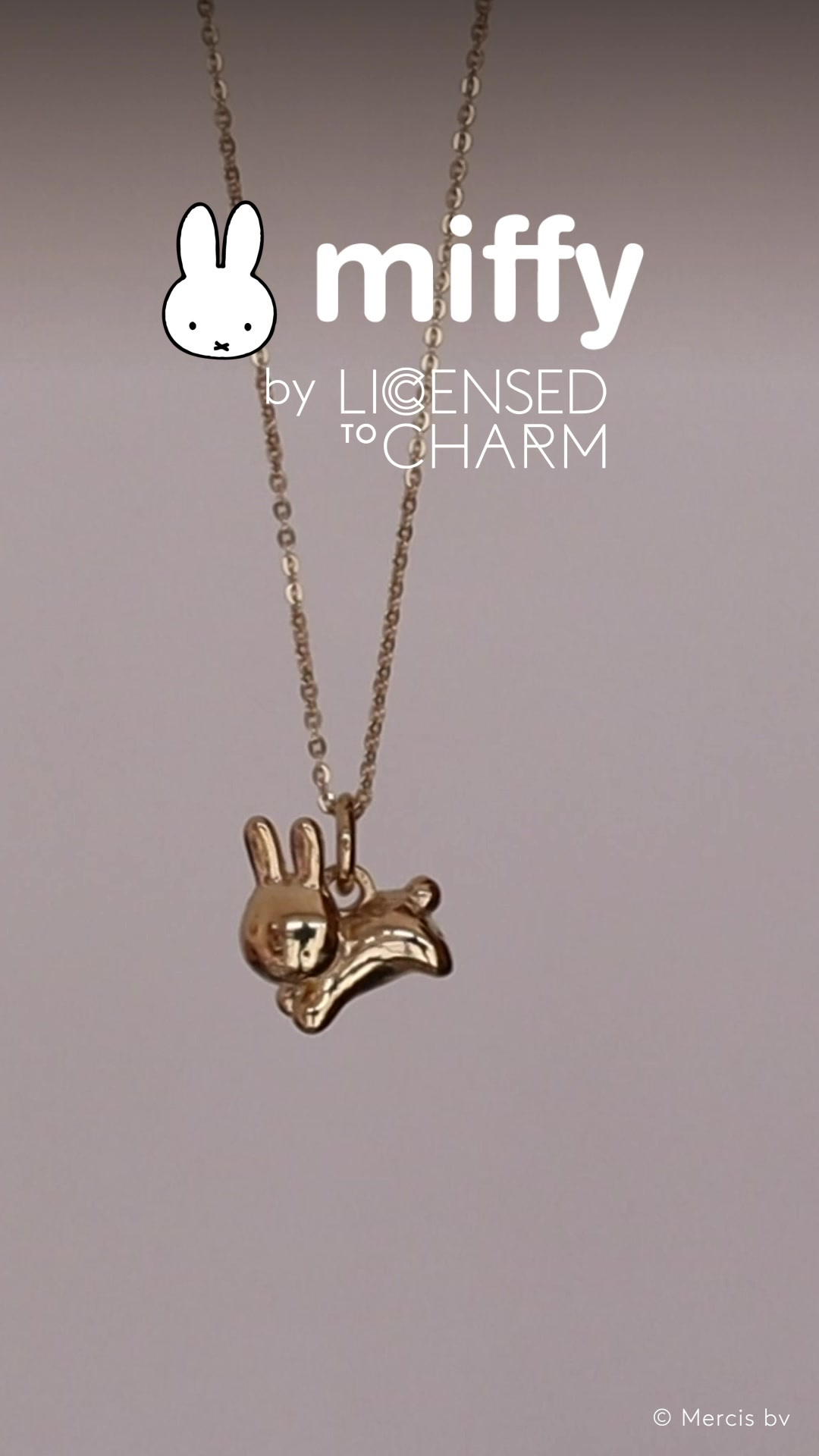 Miffy Leaping Rabbit Necklace