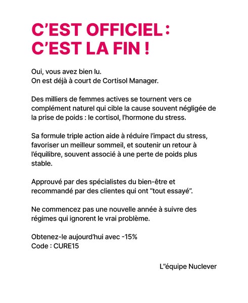 Réduction du stress, du poids et de la fatigue