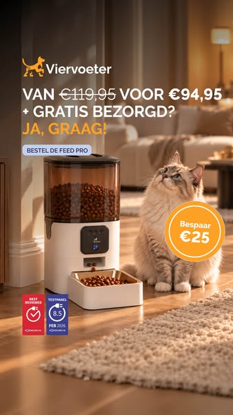 Nooit meer twijfelen of je huisdier gevoed