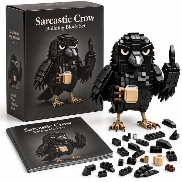 Sarcastic Crow Building Block Set