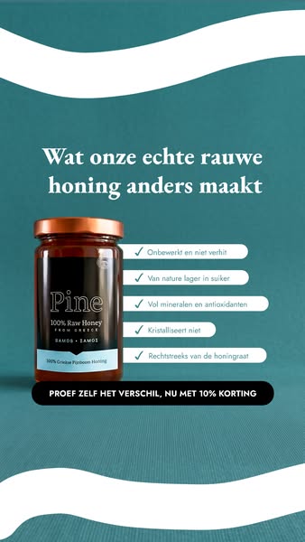 Proef échte Griekse pijnboomhoning