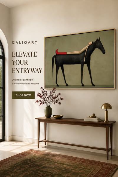 A Bold Equine Accent for Eclectic Interiors