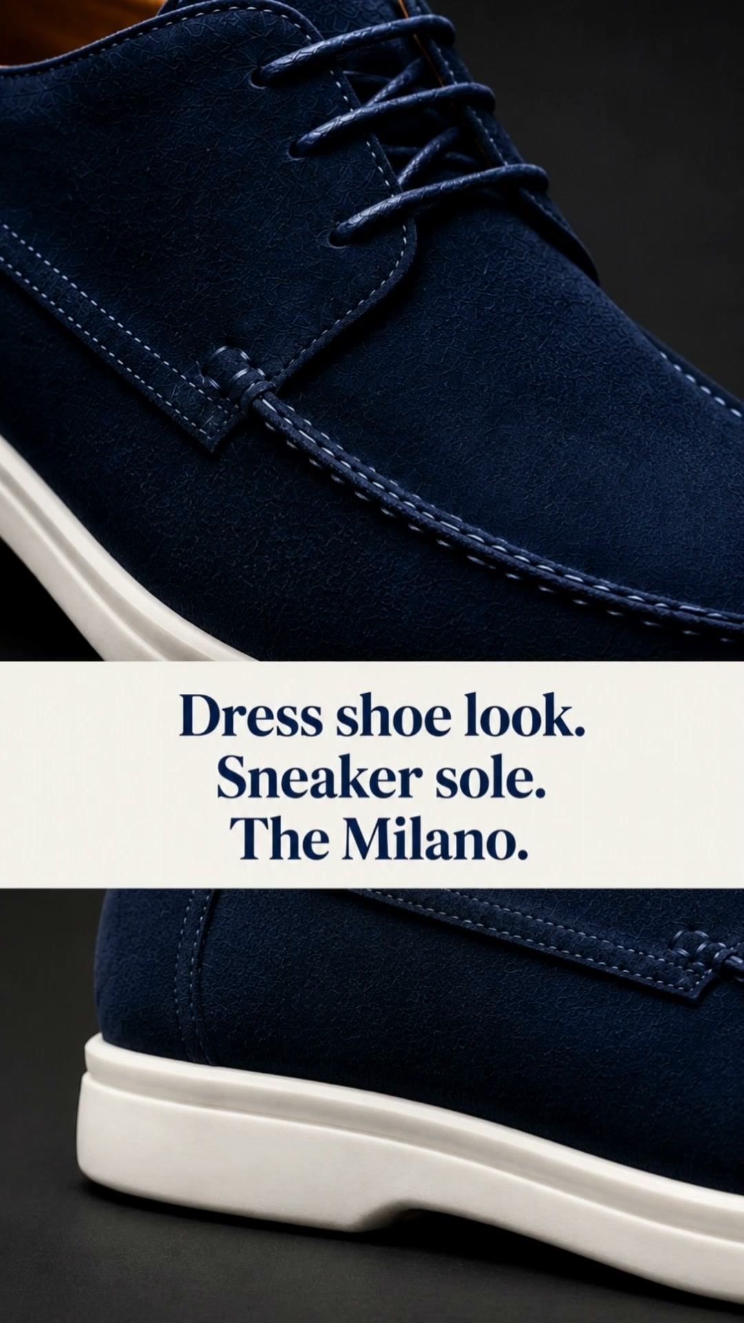 The Dignified Dress Shoe. The Comfort of a Sneaker.