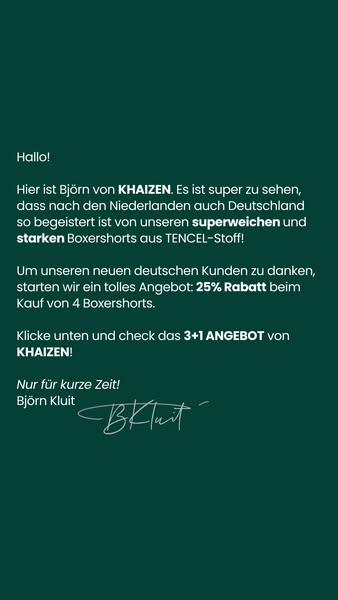 Sichere dir 1 Gratis-Boxershorts beim Kauf von 3!