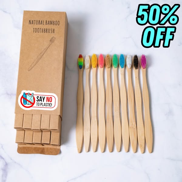 50% Off Bamboo Toothbrush