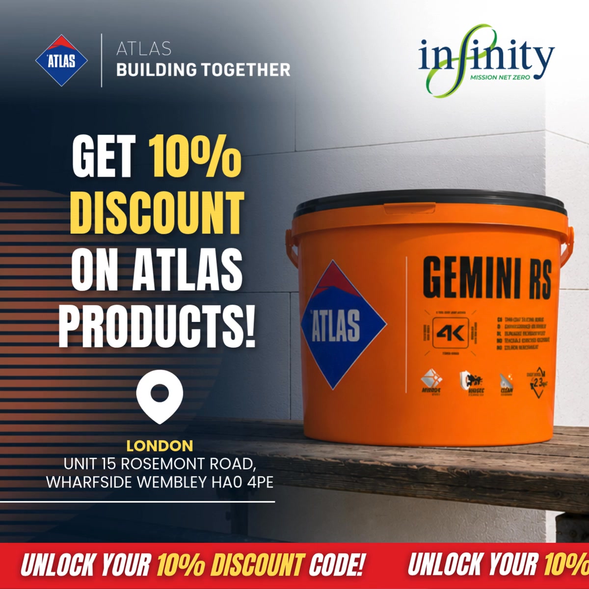 Get an exclusive 10% discount on ATLAS products!