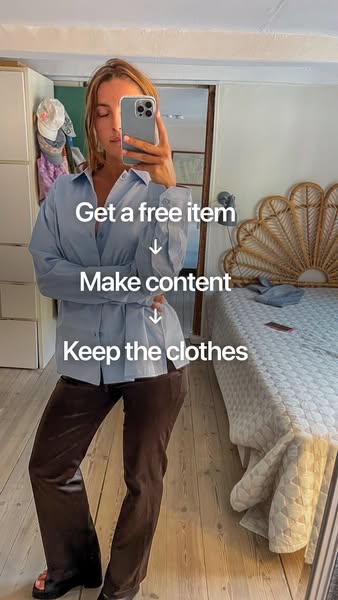 Get free clothes from Boom Butik