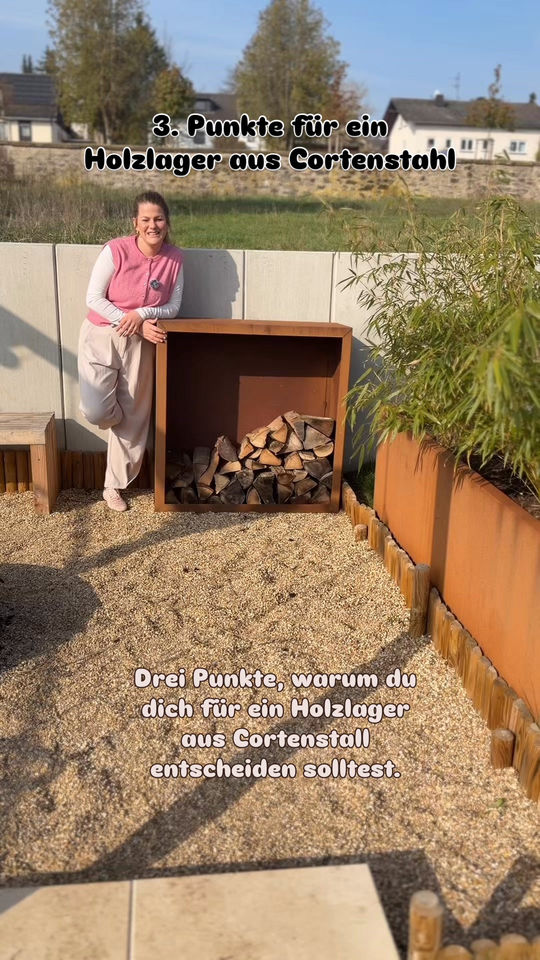 Holz lagern – aber bitte mit Stil.