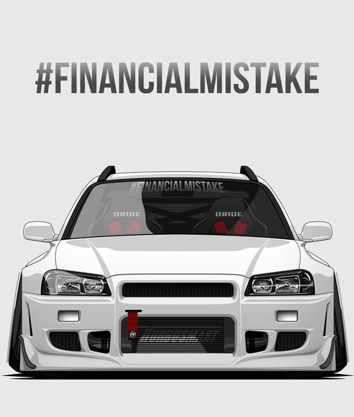 Financial Mistake Window Banner, Charcoal / Medium