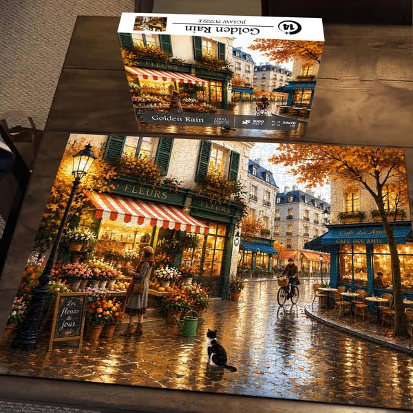 Golden Rain Jigsaw Puzzle 1000 Pieces