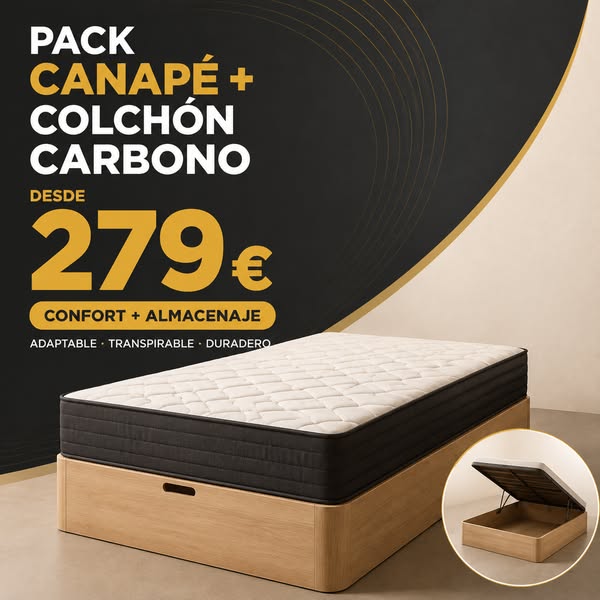 Pack canapé + colchón desde 279 €