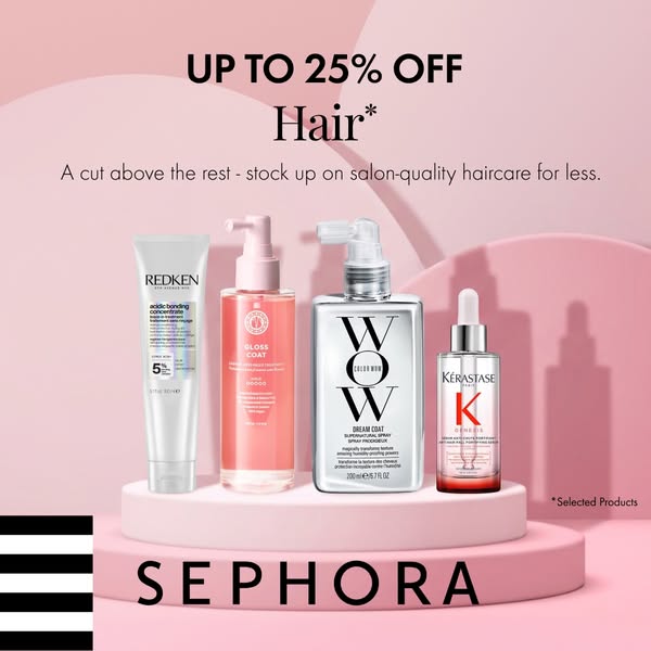 Up To 25% Off Hair