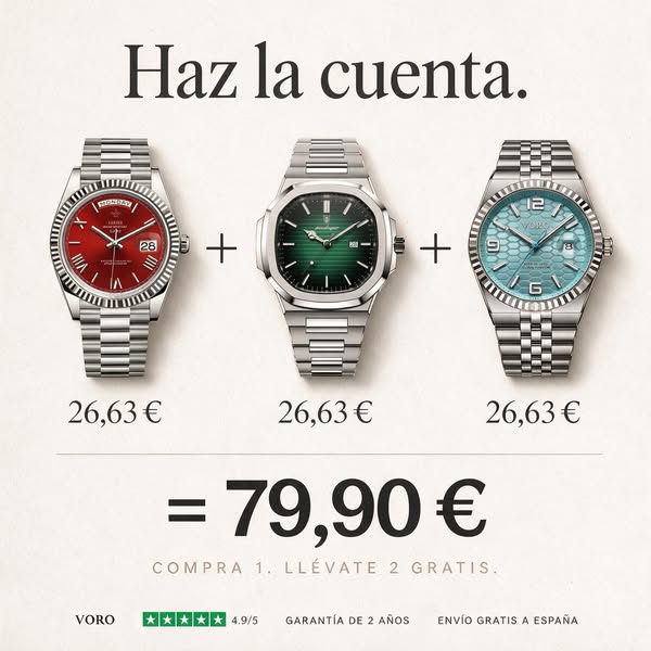Paga uno. Llévate tres.