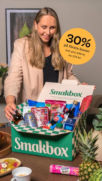 30% rabatt på din första Smakbox!