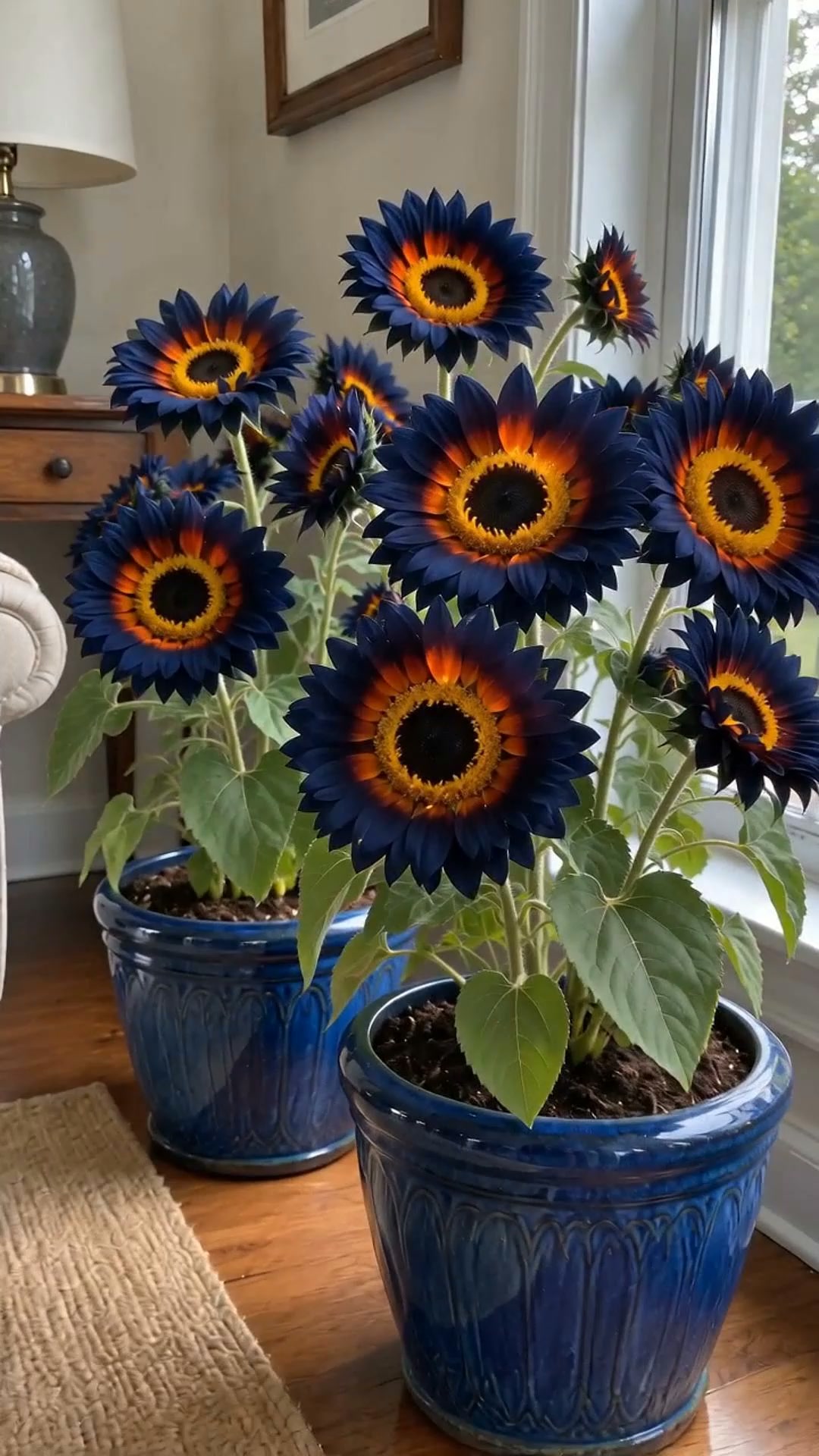 Rare Midnight Blaze Sunflower Seeds Turn Your Garden Into a Sunflower Show!