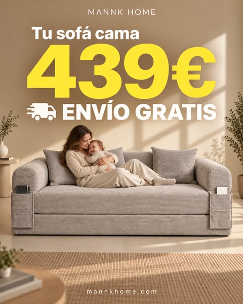Sofá por 439 € + envío GRATIS