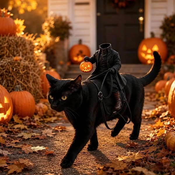 The Headless Horseman Rider Pet Costume