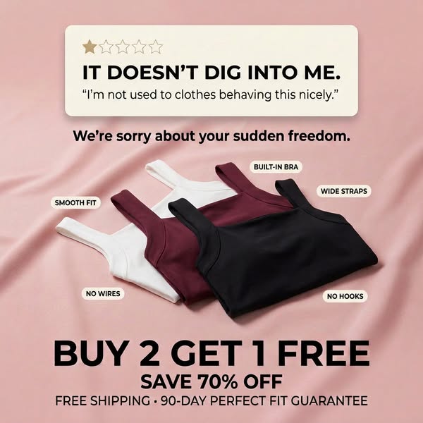 U Neck Shapewear Built-in Bra Tank