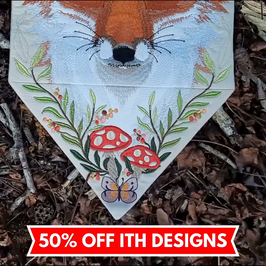 50% OFF This Beautiful Fox ITH Design