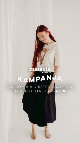 Aikuisten vaatteet jopa -40 % 30.8. asti!