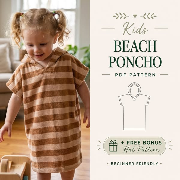 90% OFF Beach Poncho Sewing Pattern