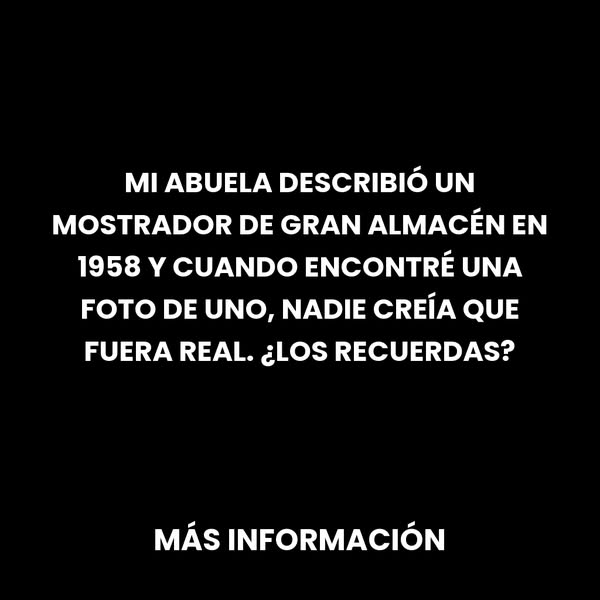 Mostradores de Grandes Almacenes Vintage a Través de las Décadas