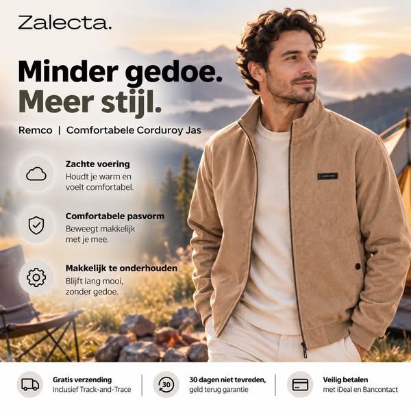 Remco Corduroy Jas | Nu €69,95