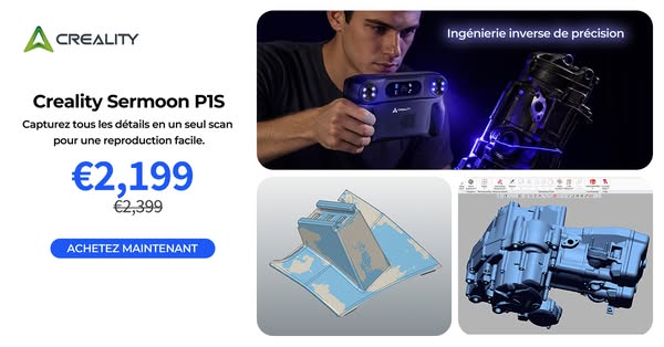 Scanner 3D Sermoon P1S — 0,02 mm