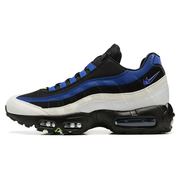 Air Cushion Men's Trainers Black Royal Blue-8