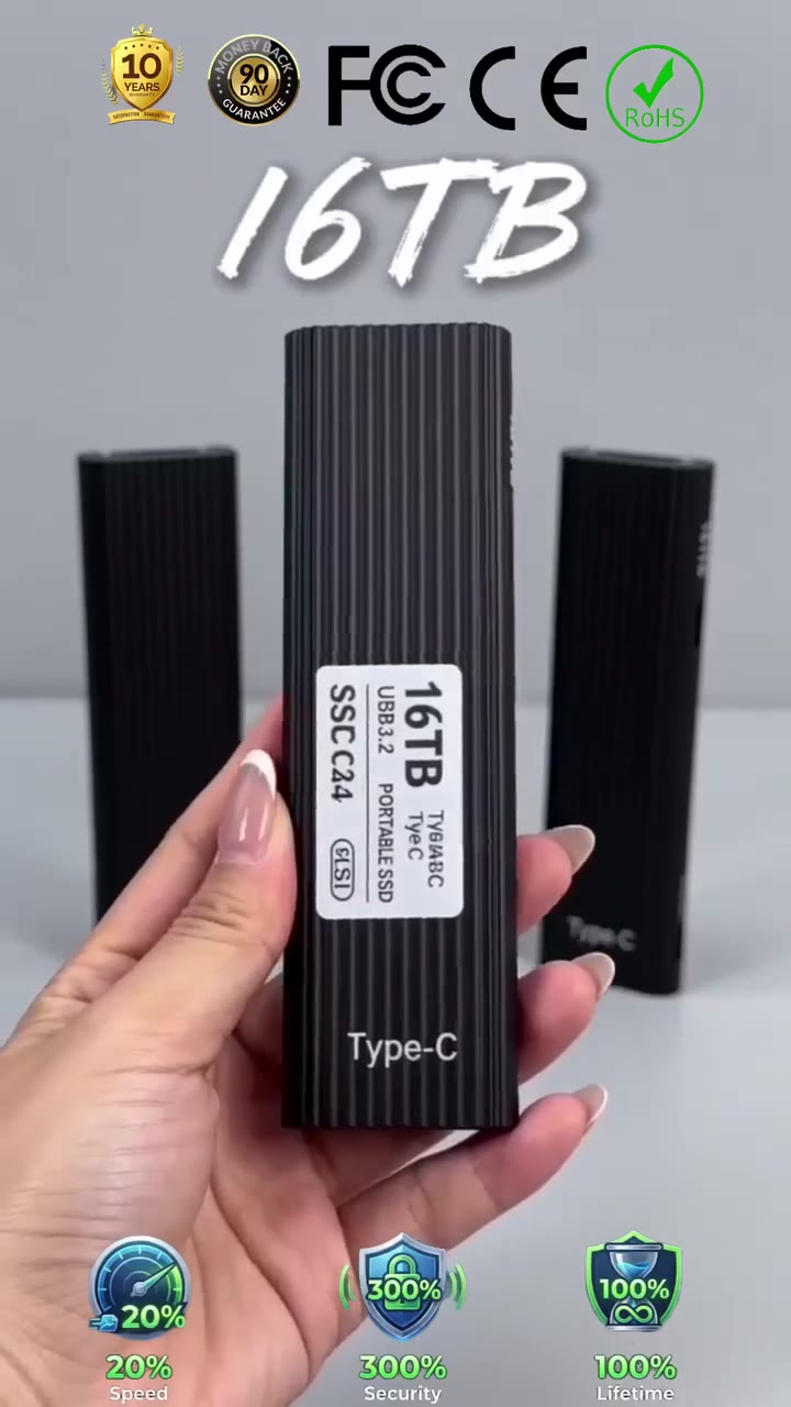 High-Speed Portable SSD External Solid State Drive