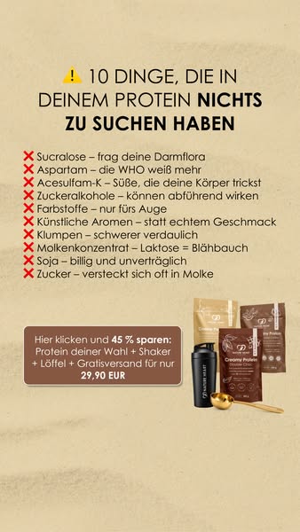 45% Neukundenrabatt auf das Proteinbundle!