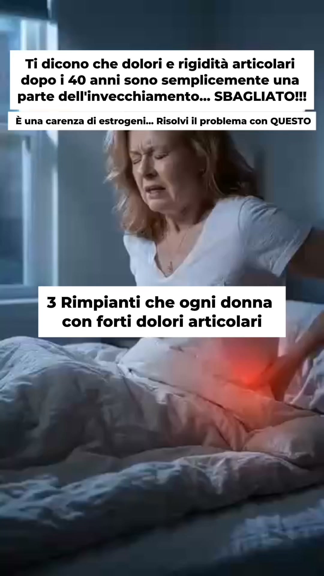 Addio dolore articolare in 60 giorni!