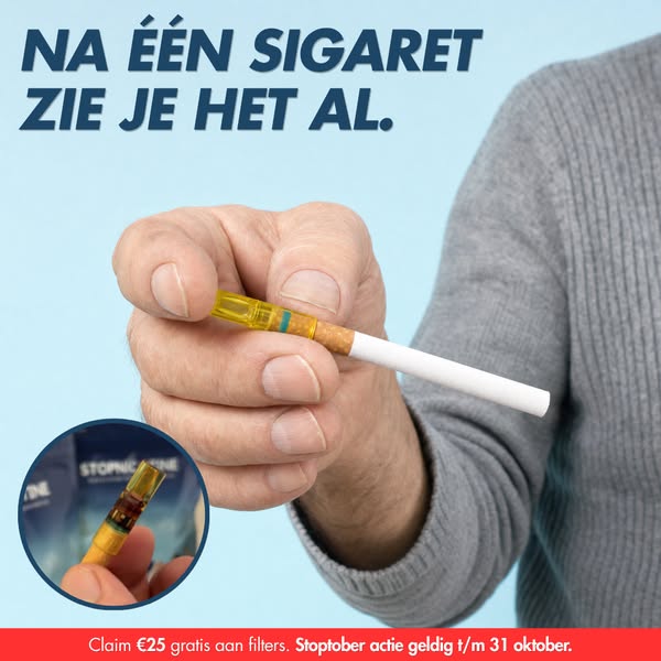 Stoppen lukt zelden. Dit lukt altijd. [Stoptober sale]